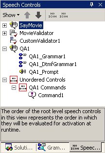 Speech Controls Outline