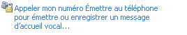 Numéro de téléphone Appelez-moi pour Outlook Voice Access