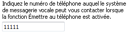 Outlook Voice Access - Numéro Émettre au téléphone