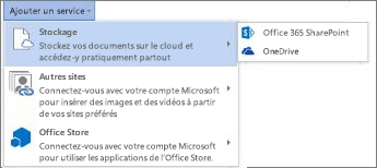 Ajoutez un service à un compte Office.