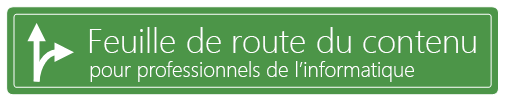 Feuille de route du contenu pour les professionnels de l’informatique (image de bannière)