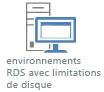 Environnements RDS avec limitations de disque