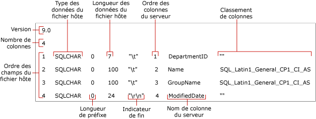 Identifie les champs d'un fichier de format non XML.