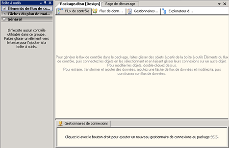 Concepteur SSIS