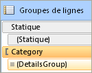 Groupes de lignes, mode avancé avec membres statiques