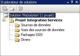 Projet et dossiers Integration Services