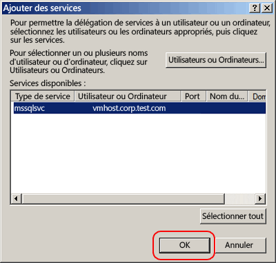 Ajouter des services dans Active Directory