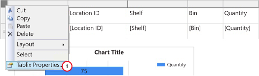 Boîte de dialogue Propriétés du tableau matriciel