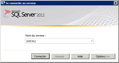 Boîte de dialogue Se connecter au serveur