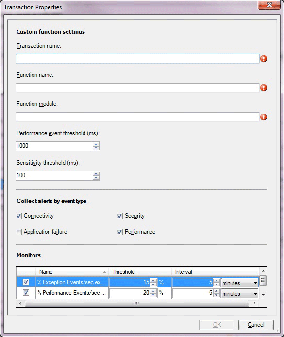 Fonction des propriétés de transaction côté serveur