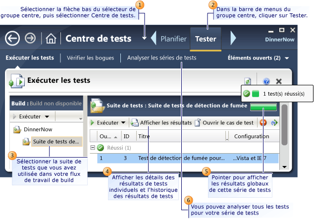 Afficher les résultats des tests à partir de votre flux de travail de build