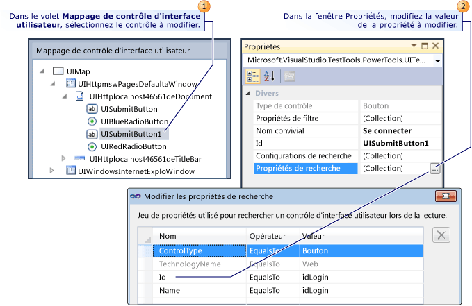 Propriétés des contrôles