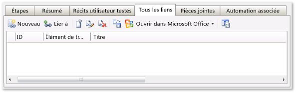 Spécifier des liens hypertexte sous l'onglet Autres liens