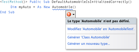 Menu contextuel de balise active en Visual Basic