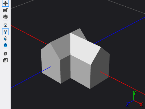 Modèle terminé de la maison simplifiée