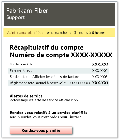 Exemple de plan conceptuel - planifier un rendez-vous