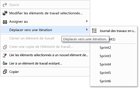 Déplacer en bloc l'itération (TWA)