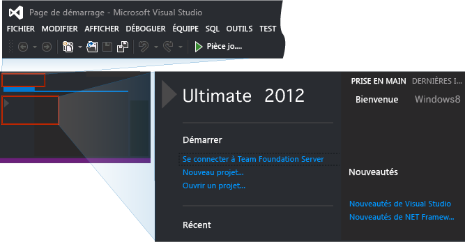 IDE avec application du thème foncé