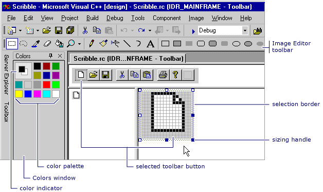 Éditeur de barres d'outils