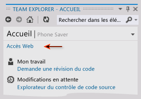 Se connecter à Team Web Access