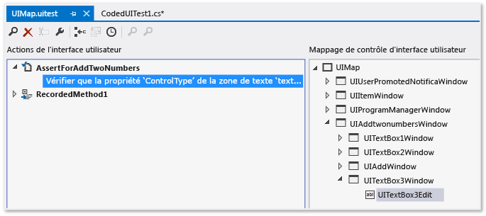 Éditeur de test codé de l'interface utilisateur