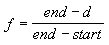 Linear fog equation