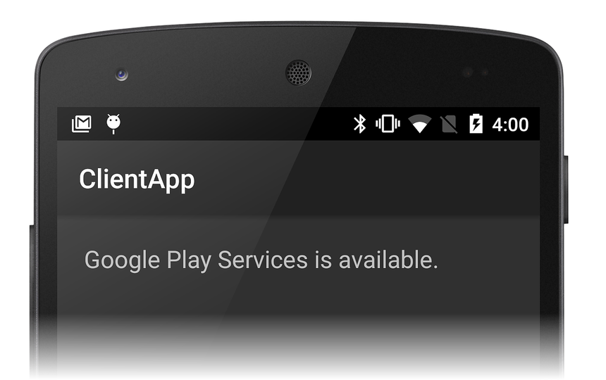 Google Play Services est disponible