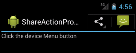 Exemple ActionBar