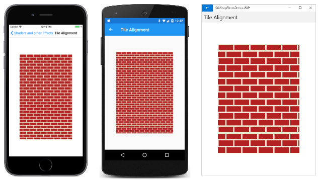 Alignement des mosaïques appuyé