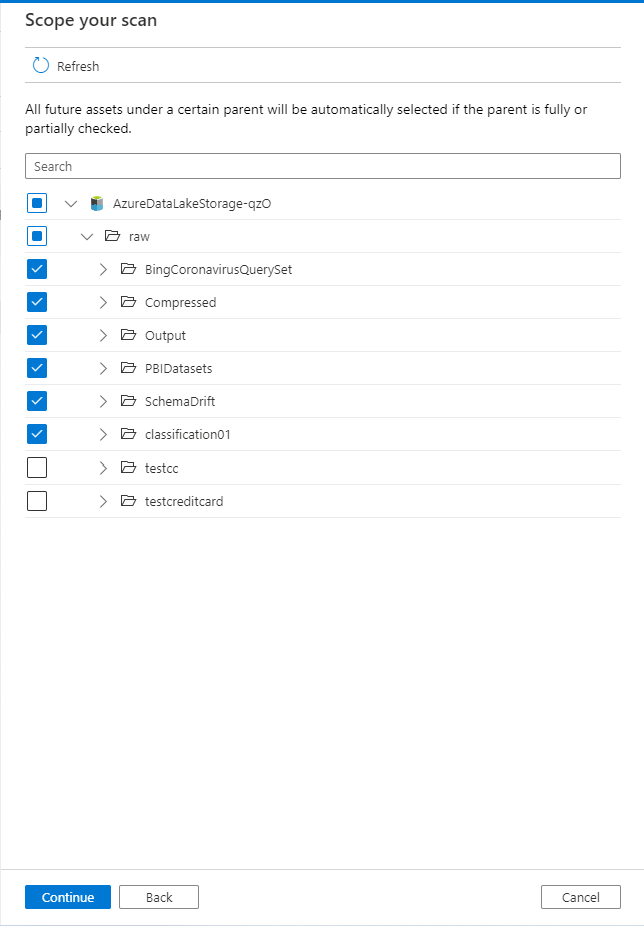 Capture d’écran montrant l’option permettant d’étendre une analyse lors de la configuration de l’analyse.