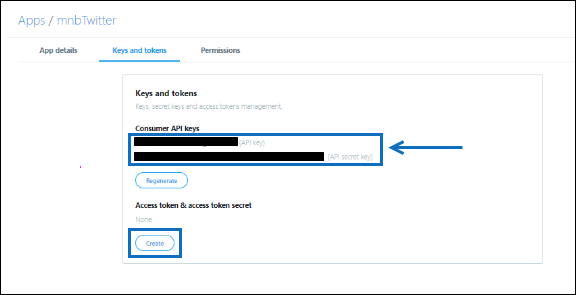 Copiez et enregistrez dans la clé secrète API.