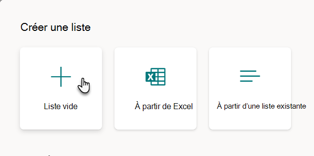 Sélection d’une liste vide