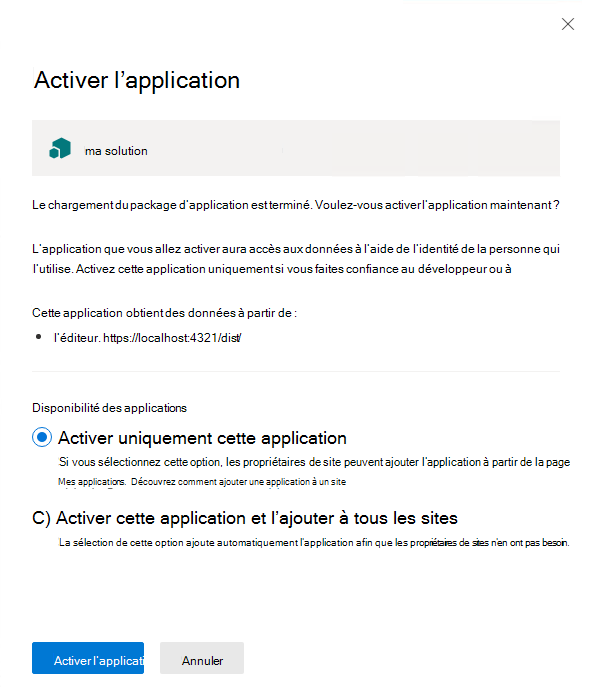 Approuver la solution côté client à déployer