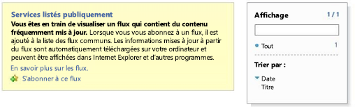 Navigation vers l’espace de noms de bus des services