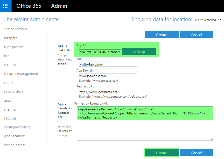 Accorder des autorisations au principal de l’application