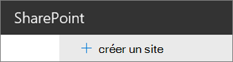 Image de l’option Créer un site