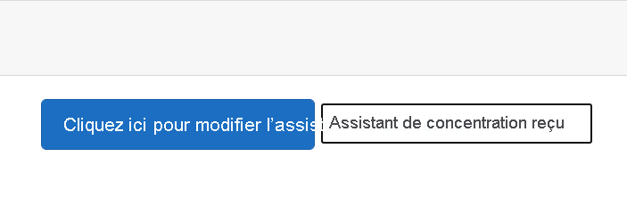 Capture d’écran de la page web une fois que l’utilisateur a cliqué sur le bouton pour définir le focus sur l’élément d’entrée.