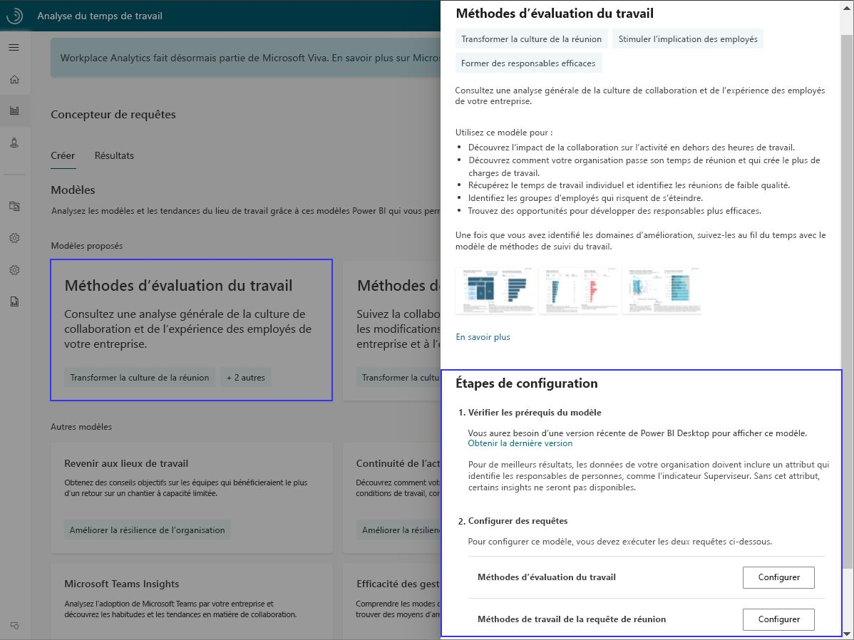 Configuration du modèle Méthodes d’évaluation du fonctionnement