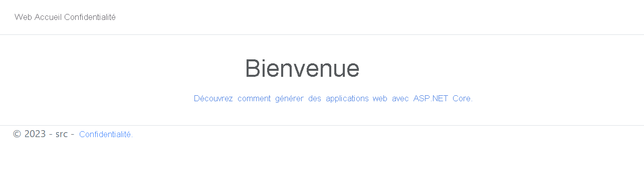 Capture d’écran montrant l’application web déployée.