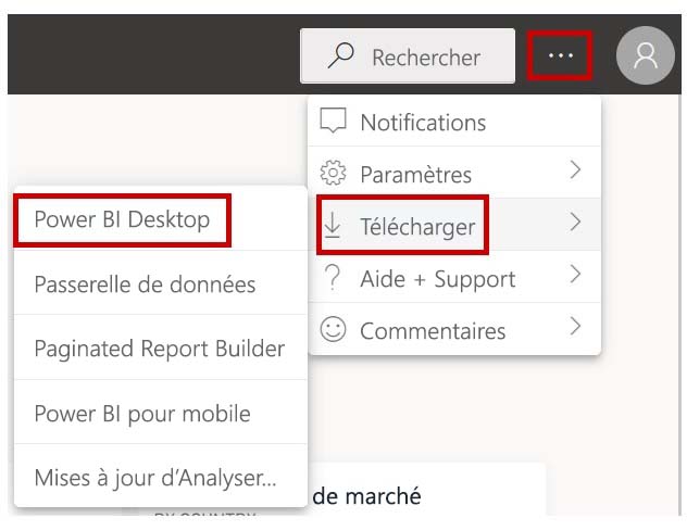 Installer Power BI Desktop à partir du service Power BI