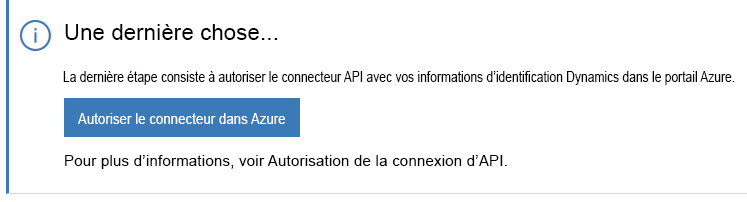 Capture d’écran du bouton Autoriser le connecteur dans Azure