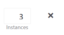 Screenshot of the instance counter set to 3.