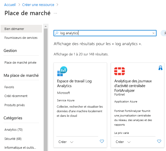 Capture d’écran des résultats de la recherche Log Analytics pour illustrer le concept.