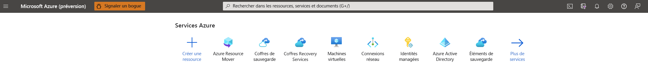 Diagram showing Azure homepage.