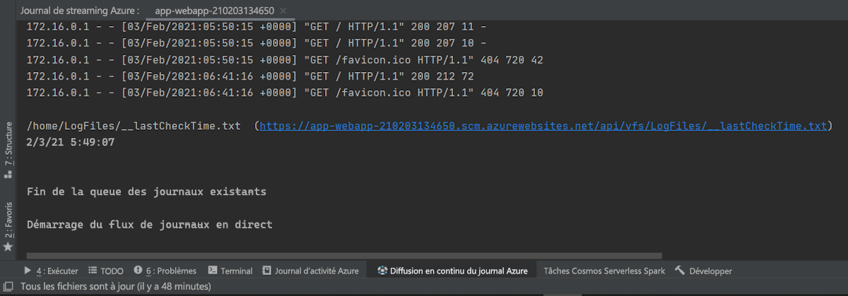 Capture d’écran du navigateur web présentant le message HTTP 403.