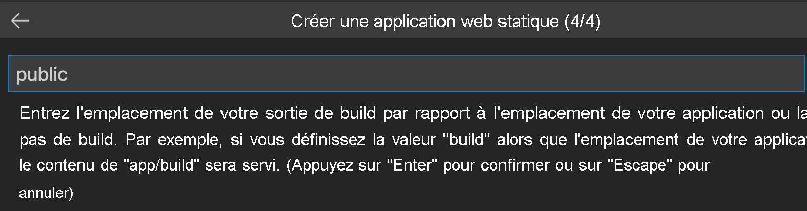 Capture d’écran montrant le chemin des fichiers d’application Svelte.