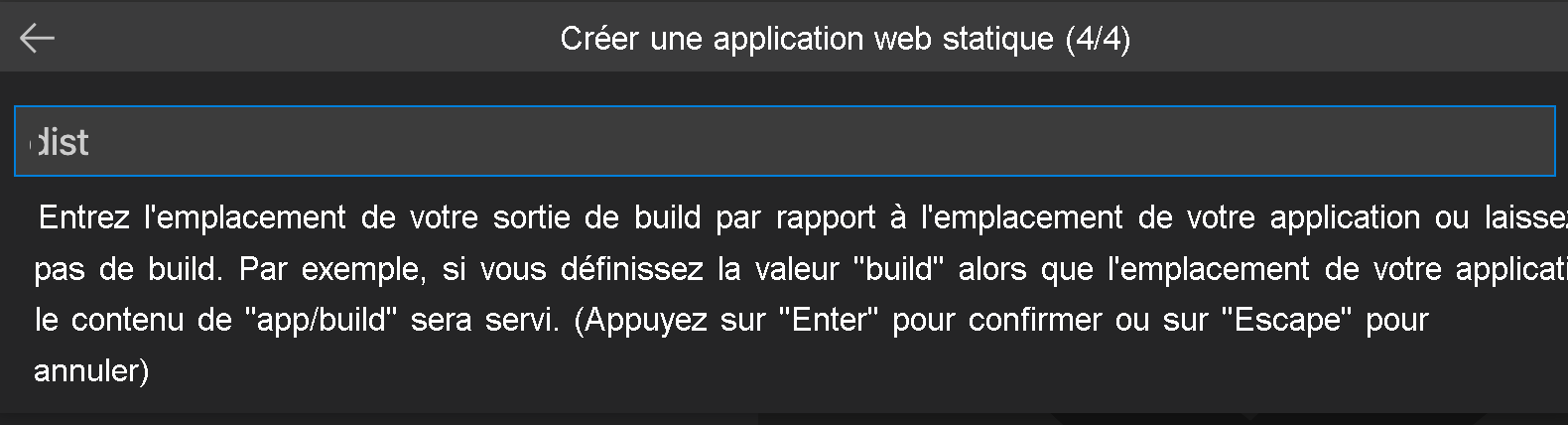 Capture d’écran montrant le chemin des fichiers d’application Vue.