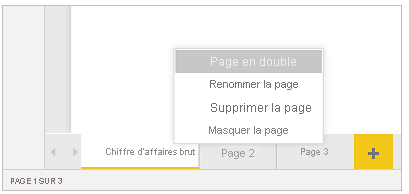 Capture d’écran de l’option « Dupliquer la page » en bas de la page.