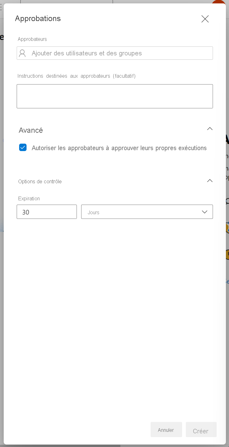 Capture d’écran de la personnalisation d’une approbation dans Azure Pipelines.