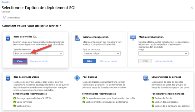 Déploiement d’Azure SQL Database Hyperscale